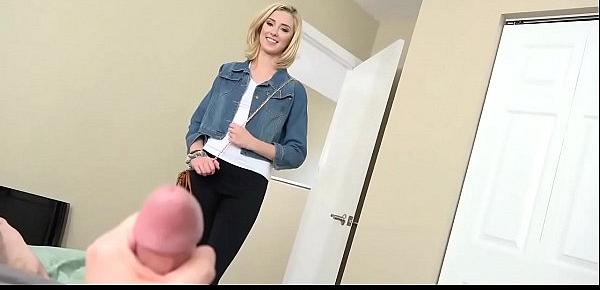  Sexy Blonde Step-sister Haley Reed Gives Great Blowjob In Pov